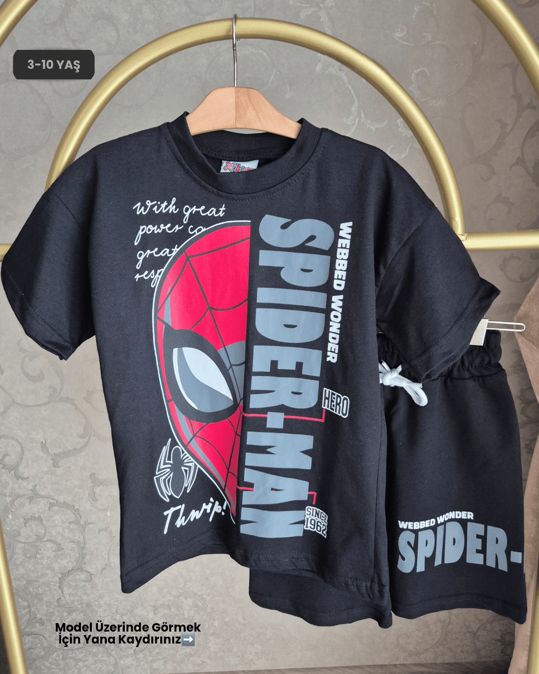 Spider Man Karakter Temalı Erkek Çocuk Alt Üst Takım (3-10 Yaş)