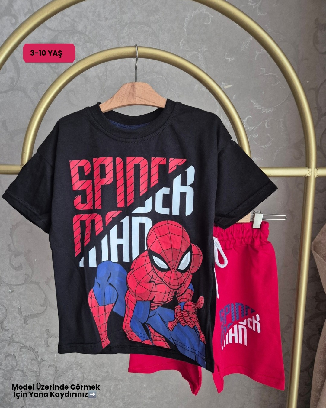 Spider Man Baskılı Erkek Çocuk Alt Üst Takım (3-10 Yaş)