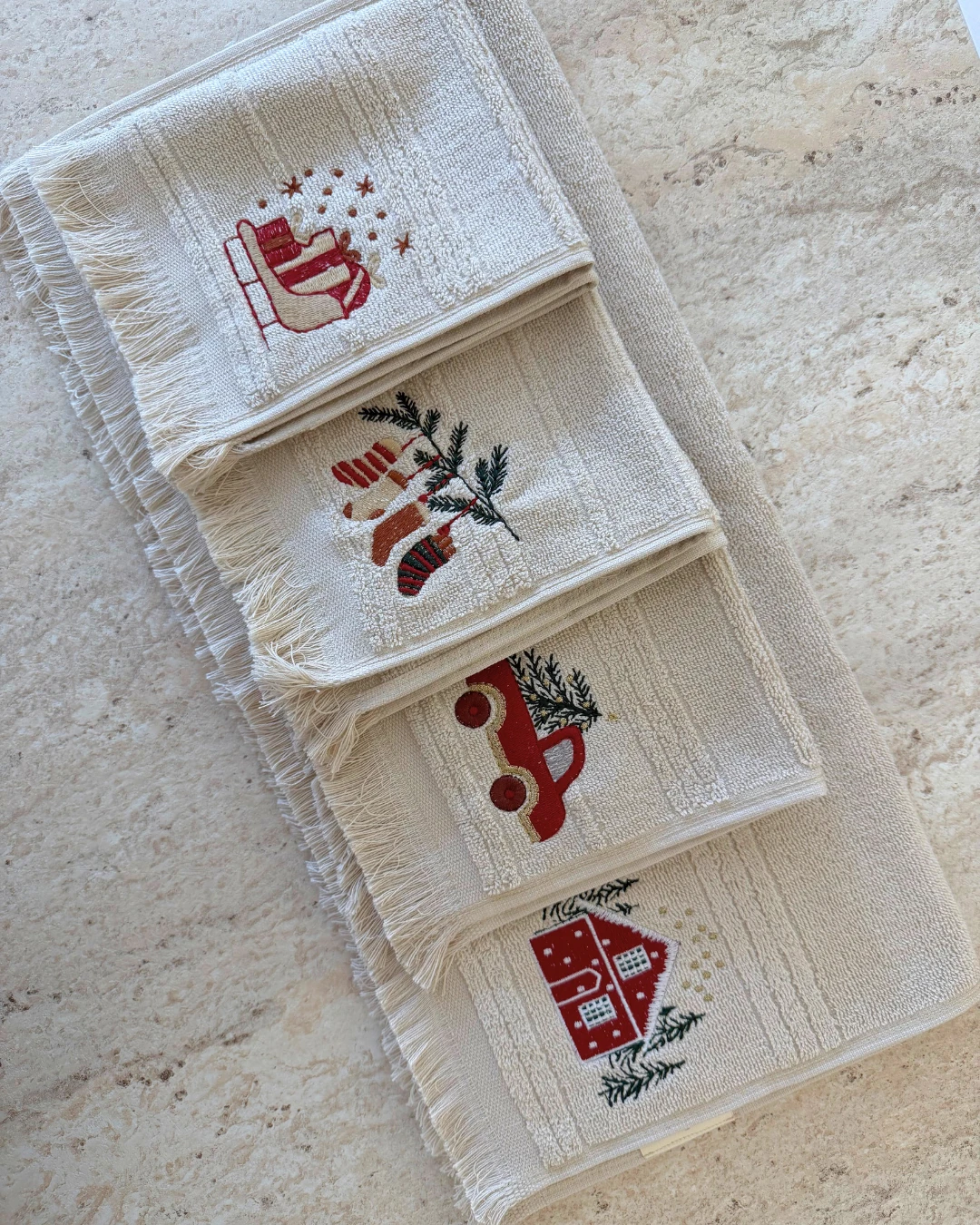 İndira Stone Yılbaşı Havlu Seti