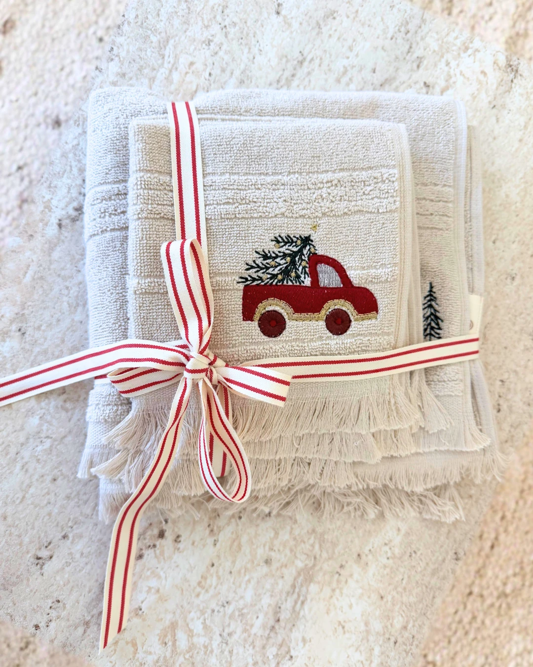 İndira Stone Yılbaşı Havlu Seti