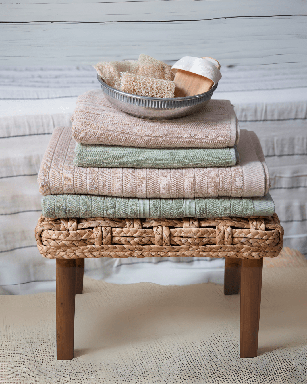 Vespera Sage Green Baş / Yüz  Havlusu
