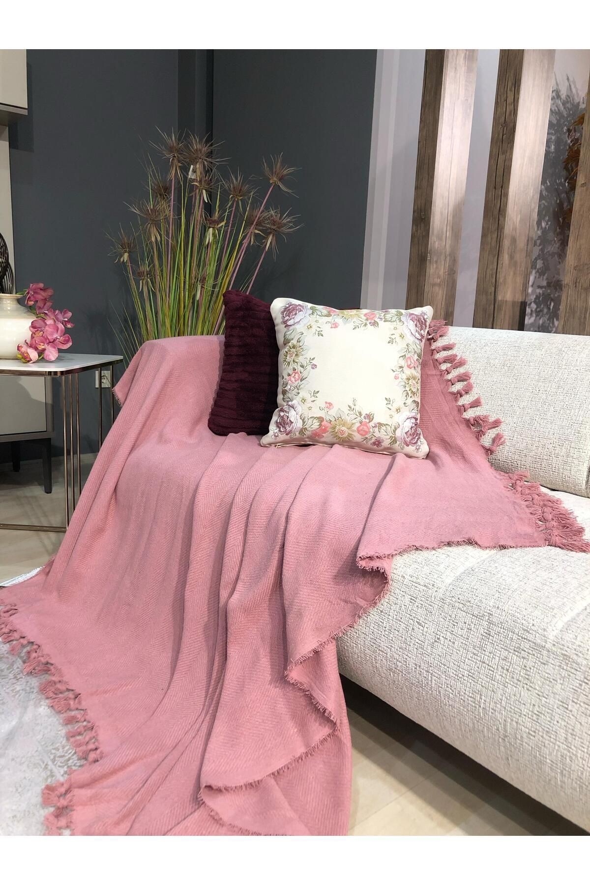 Renge Renk El Bağlama Koltuk Örtüsü 180*220 CM