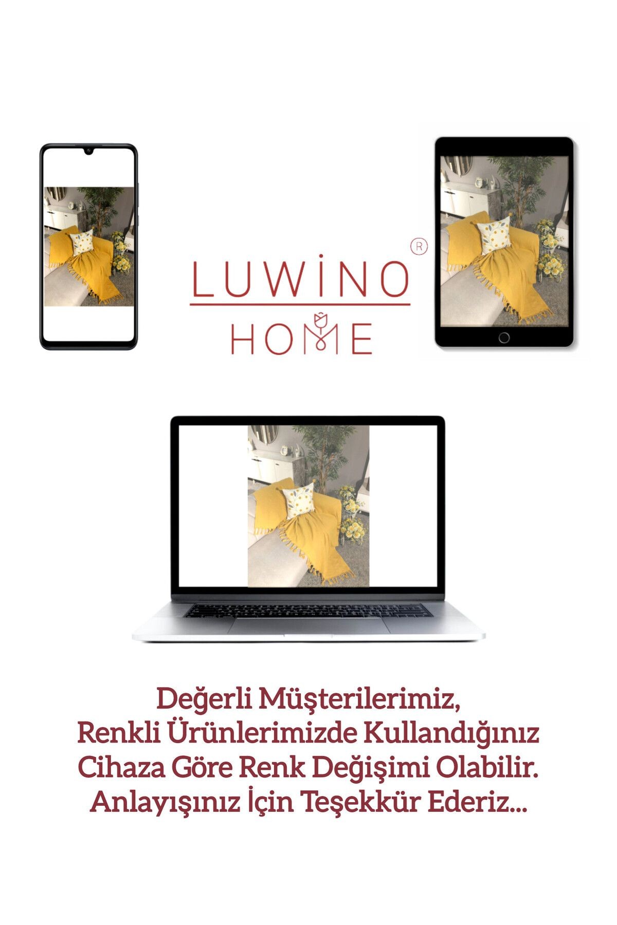 Renge Renk El Bağlama Koltuk Örtüsü 180*220 Cm - beyaz