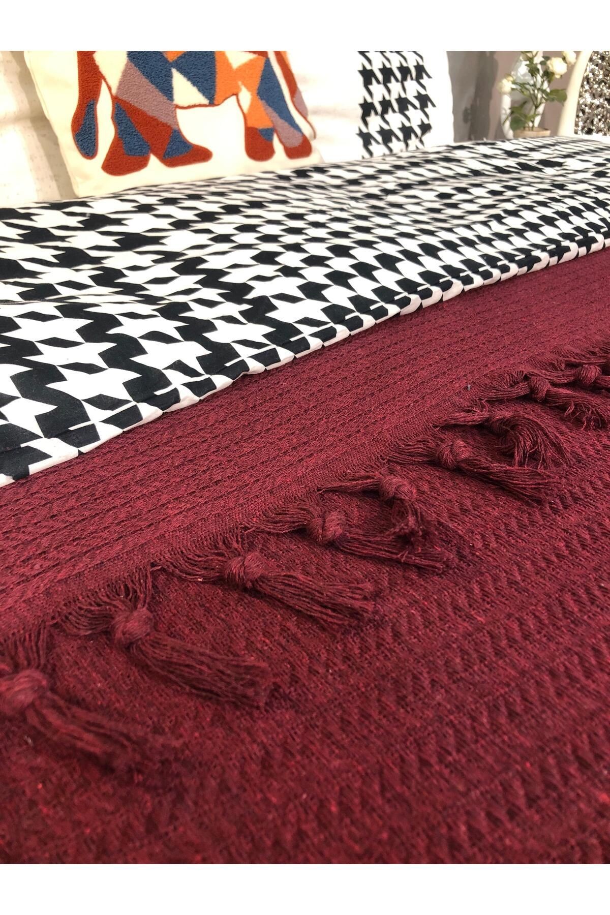 Verona Yatak Örtüsü,Pike 200*230 cm Bordo