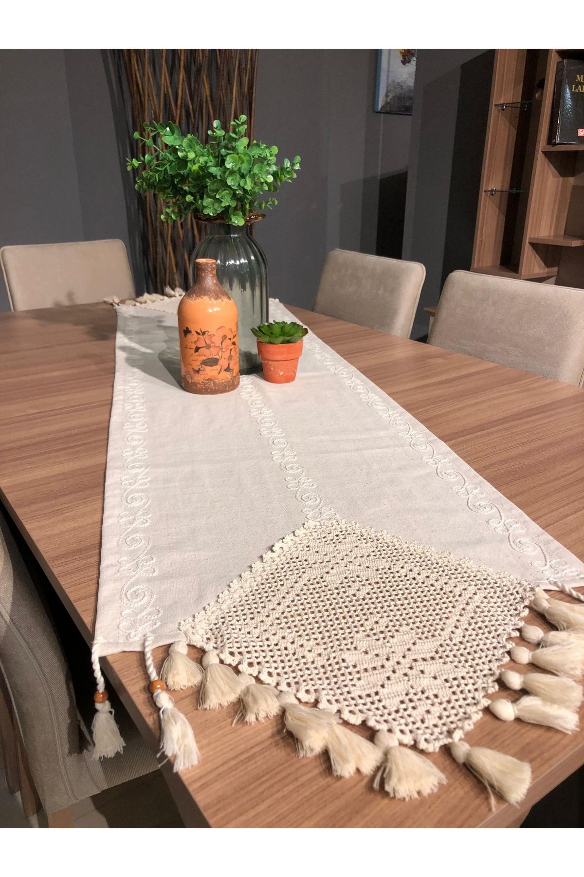 Naturel Dantelli Runner 45 x 145 cm