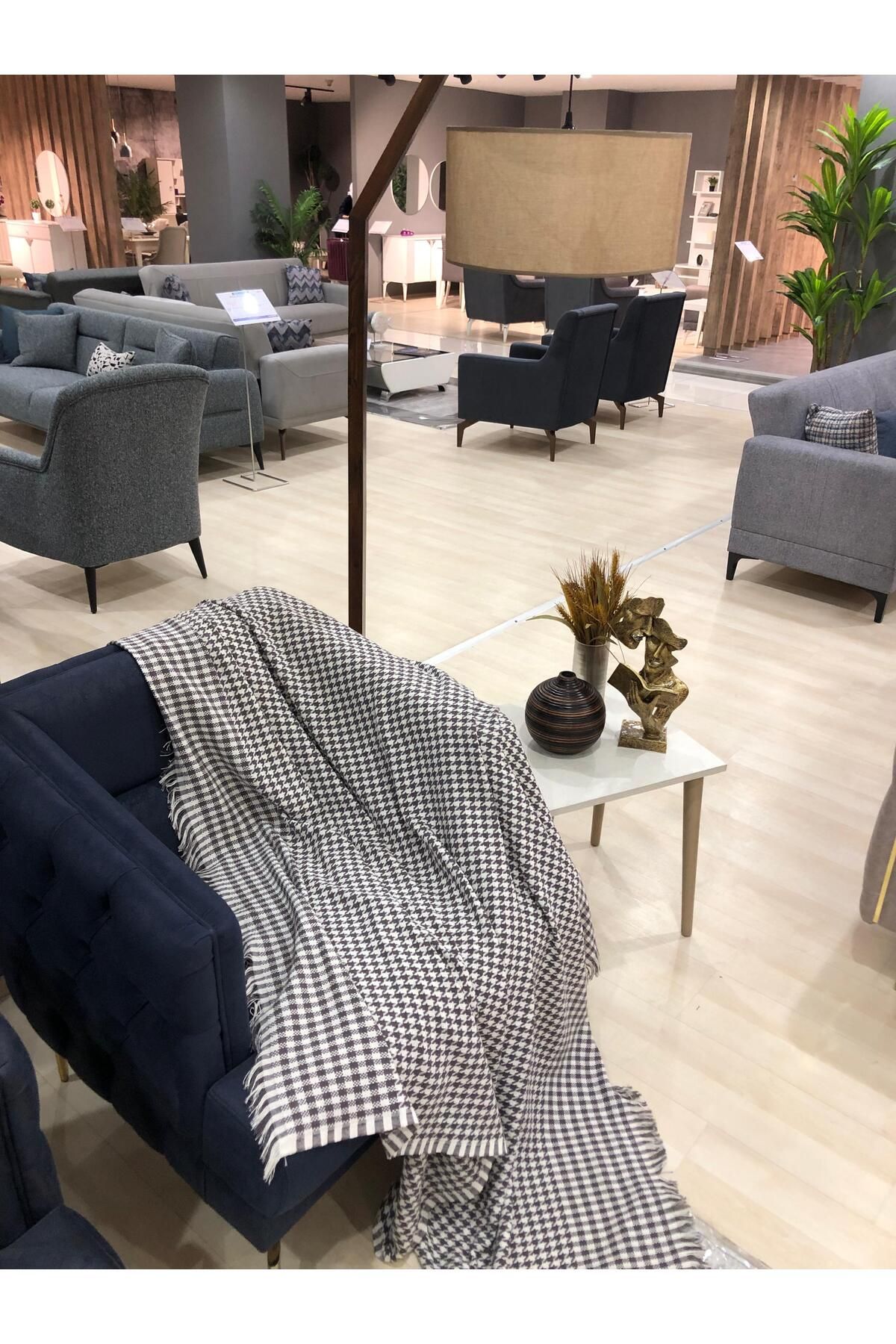 Kazayağı Desen Bağlamasız Koltuk Örtüsü 170*210 Cm