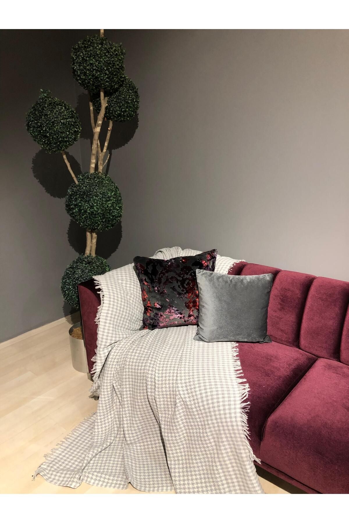 Kazayağı Desen Bağlamasız Koltuk Örtüsü 170*210 Cm
