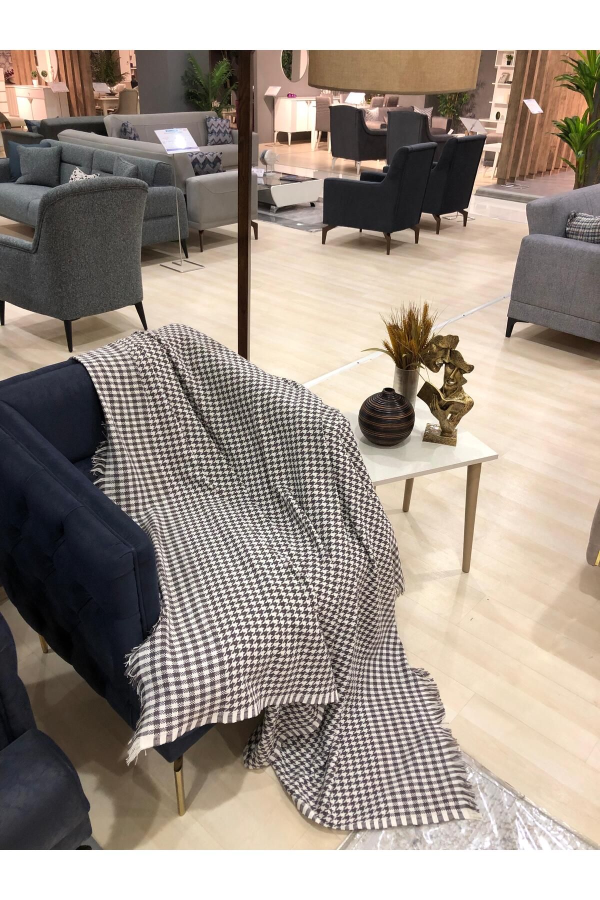 Kazayağı Desen Bağlamasız Koltuk Örtüsü 170*210 Cm