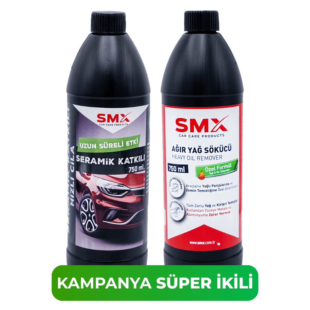 Seramik Katkılı Hızlı ve Pratik Cila 750ml.+ Ağır Yağ Sökücü 750ml