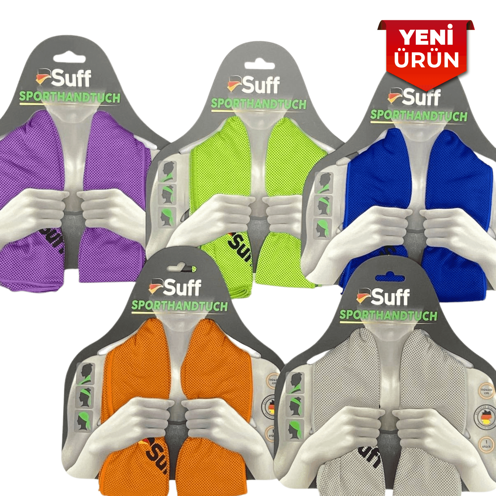Suff Sporcu Soğutma Havlusu 110x30cm Süper Emici Şok Kuruma 5248