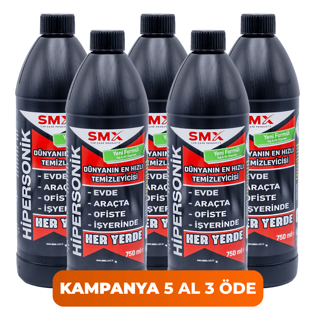 HİPERSONİK - Dünyanın En Hızlı Temizleyicisi 750ML 5 ADET
