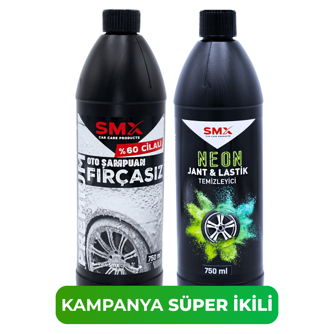 Neon Jant & Lastik Temizleyici 750Ml.+ Premium %60 Cilalı Oto Şampuanı 750Ml.