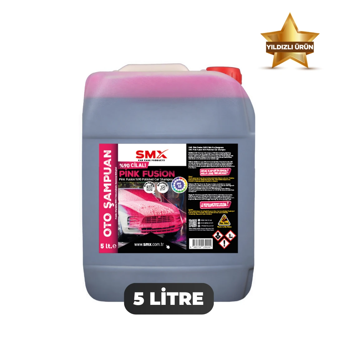 SMX %90 Cilalı Pink Fusion Oto Şampuanı 5 lt