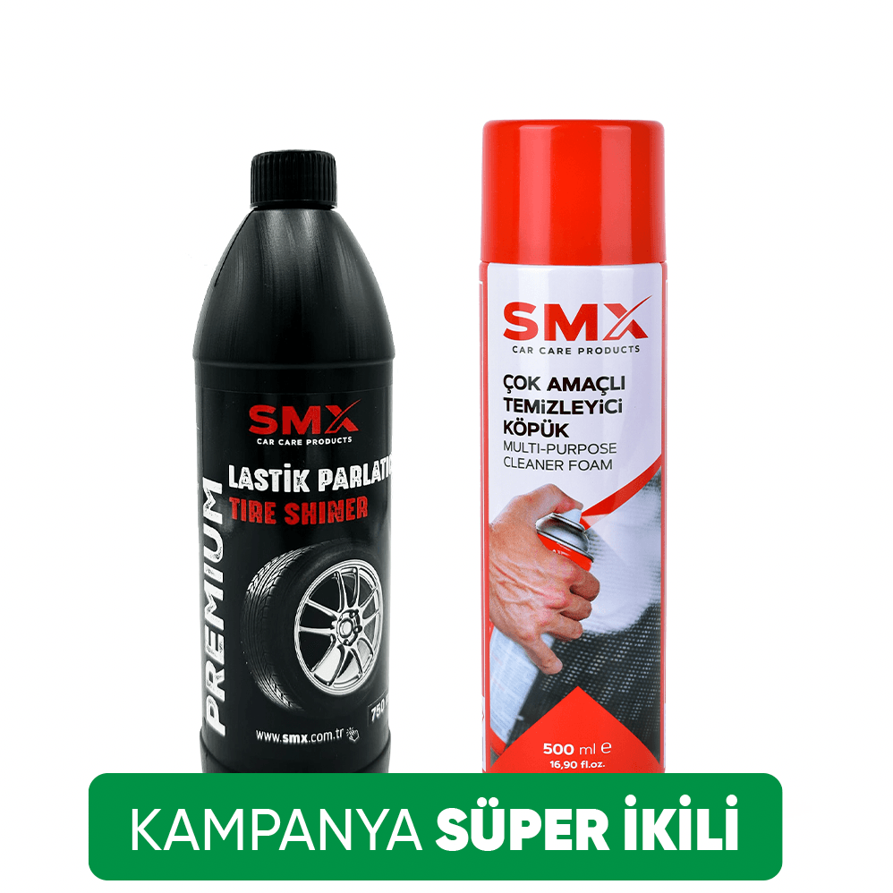 Çok Amaçlı Temizleyici Köpük 500 Ml+ Lastik Parlatıcı 750 ml