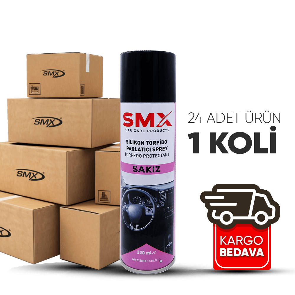 Silikon Torpido Parlatıcı Sprey 220 mL. (SAKIZ) 24 Adet 1 Koli