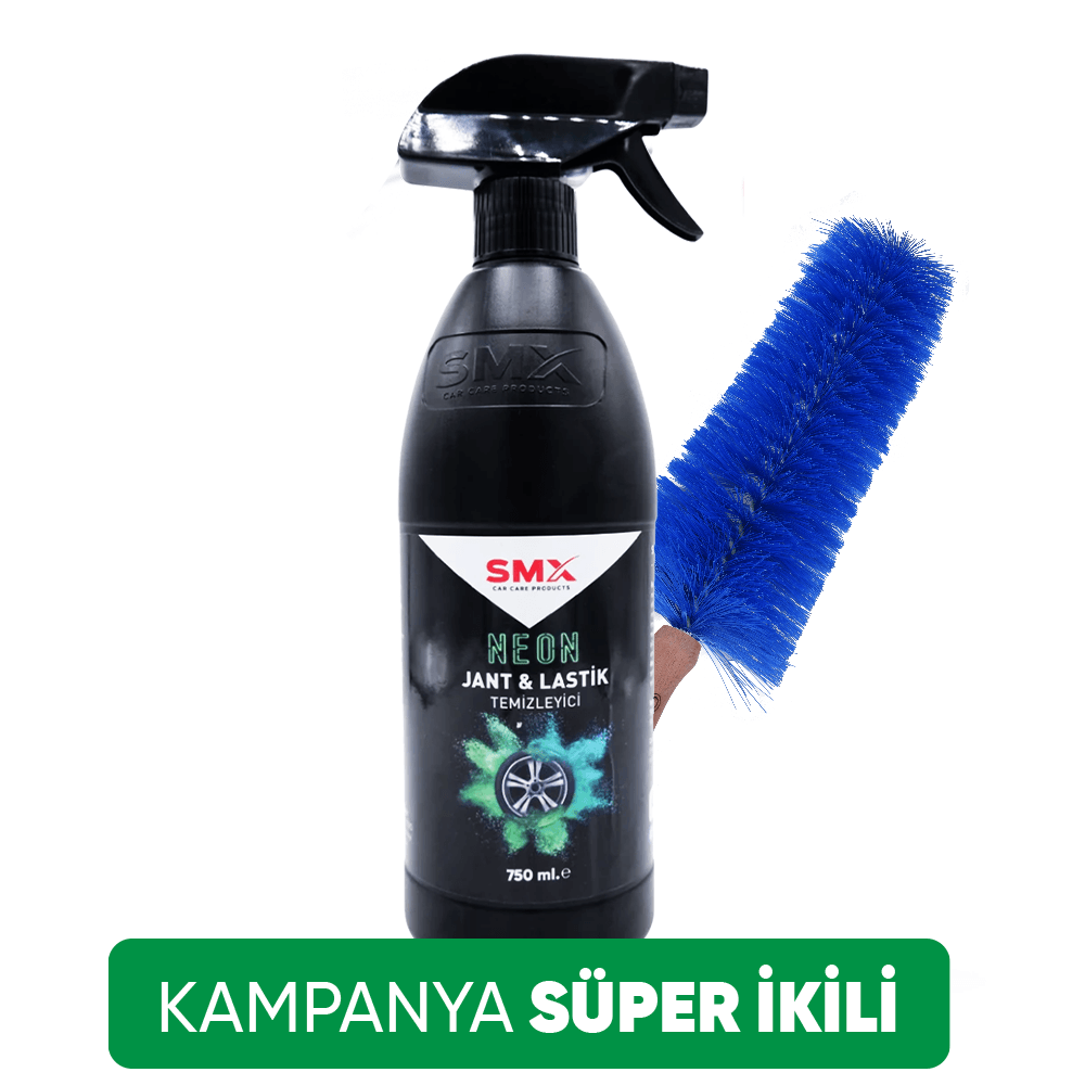 Neon Jant & Lastik Temizleyici 750 ml.+ Jant Temizleme Fırçası 