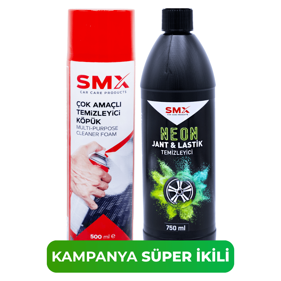Çok Amaçlı Temizleyici Köpük 500 Ml + Neon Jant Temizleyici 750 ml.