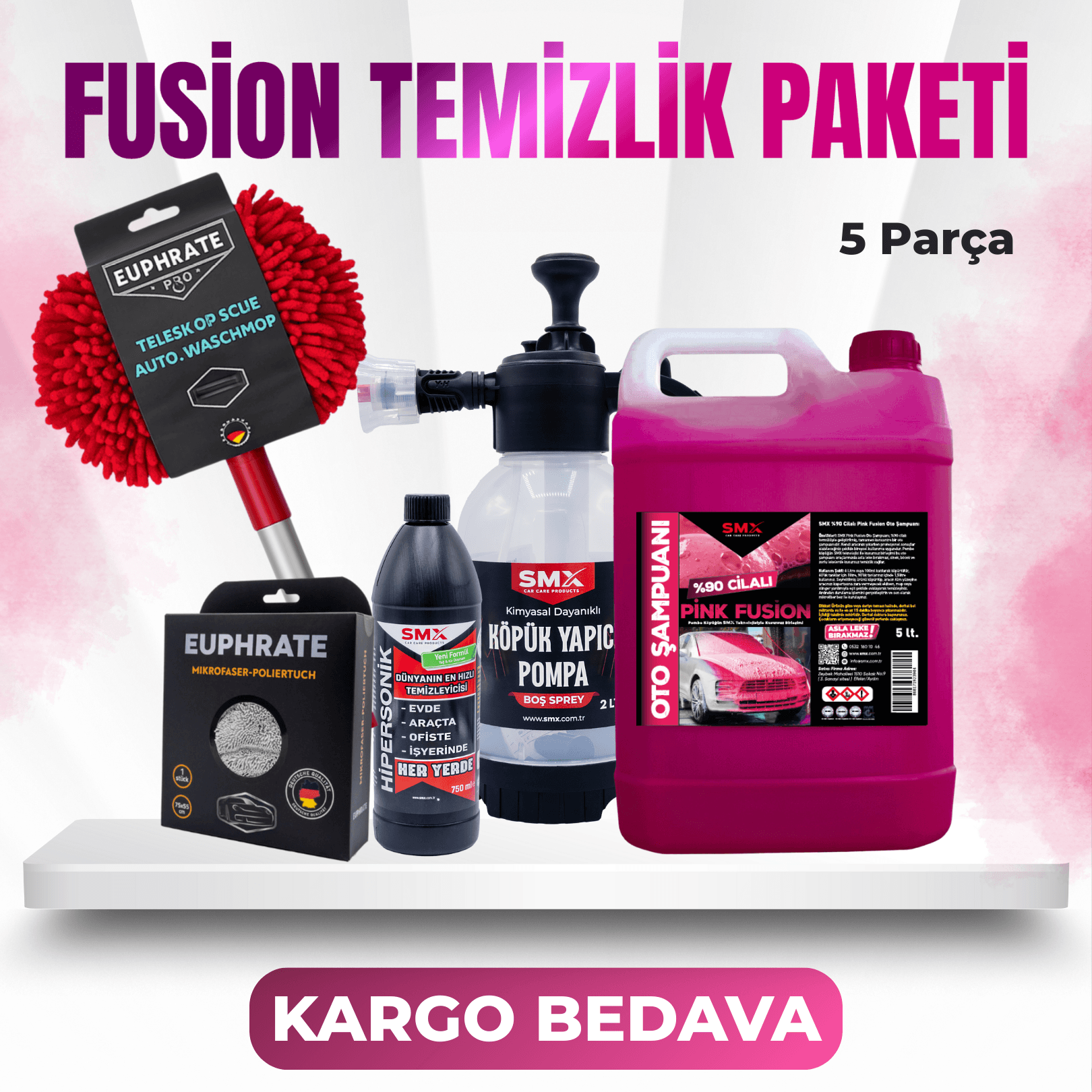 Fusion Temizlik Paketi 🌸(5 Parça🔥)