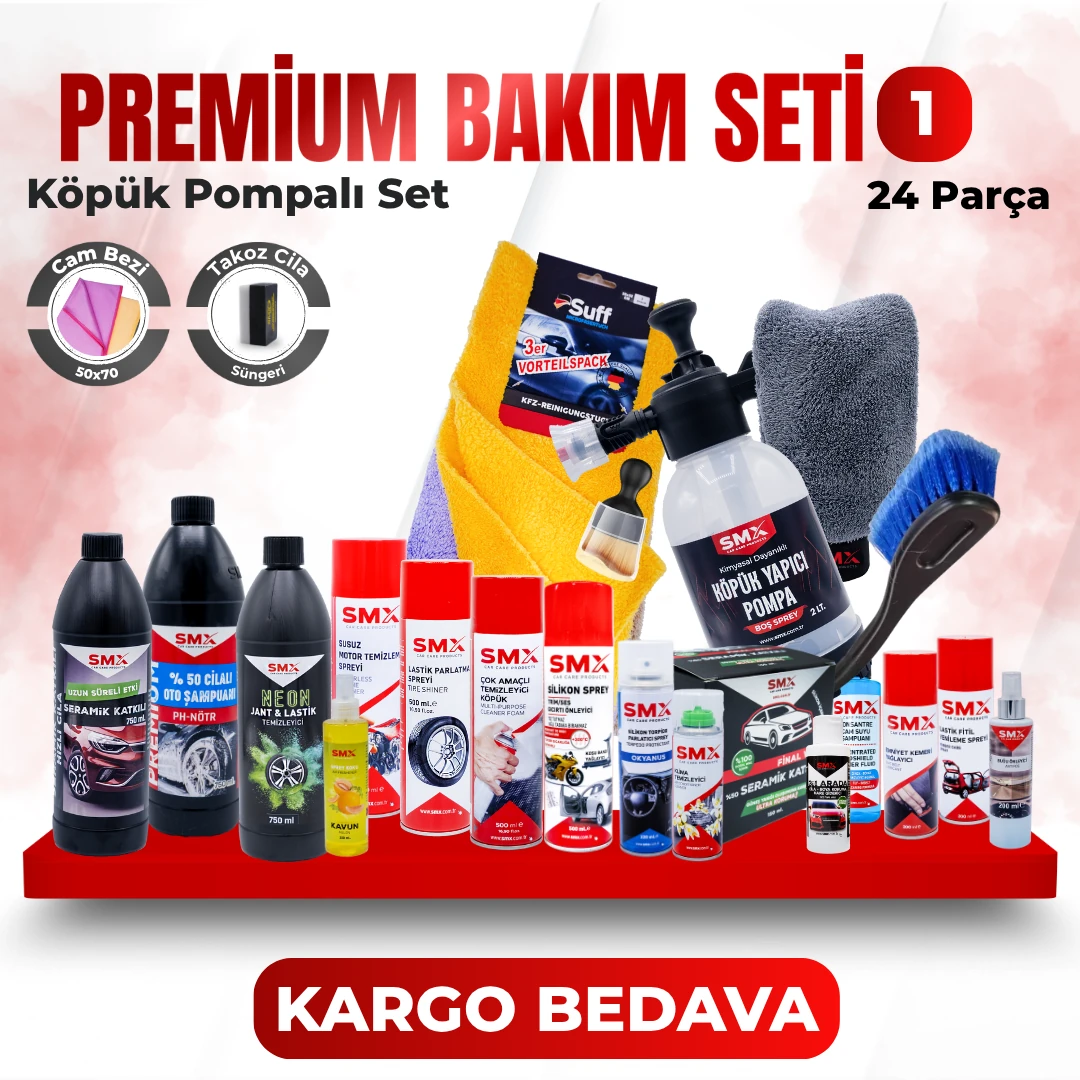 Premium Bakım Seti 1 🏆(24 Parça Ürün🔥)