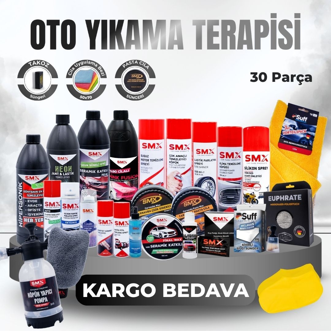 Oto Yıkama Terapisi 💆 30 Parça Ürün 🎁