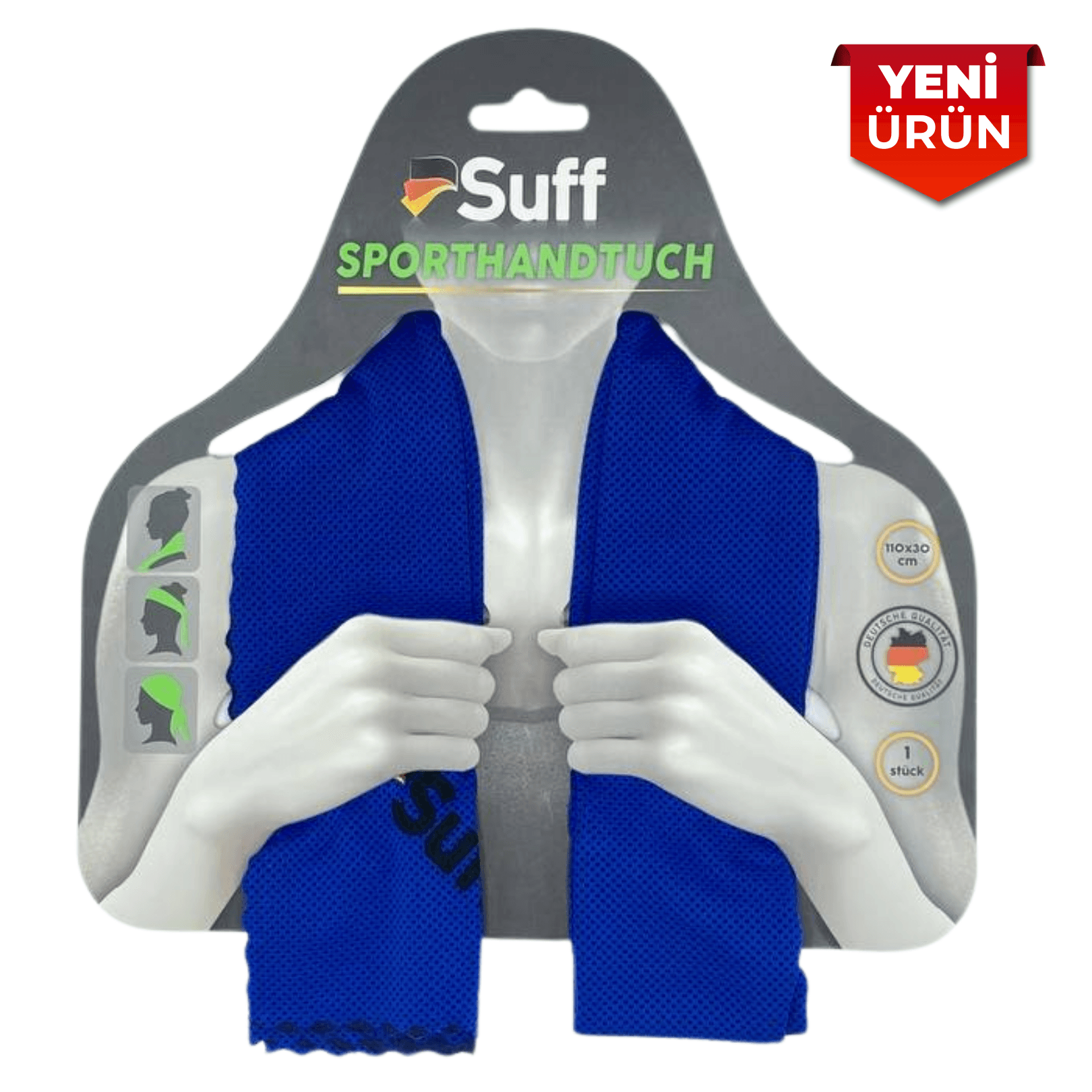 Suff Sporcu Soğutma Havlusu 110x30cm Süper Emici Şok Kuruma 5248
