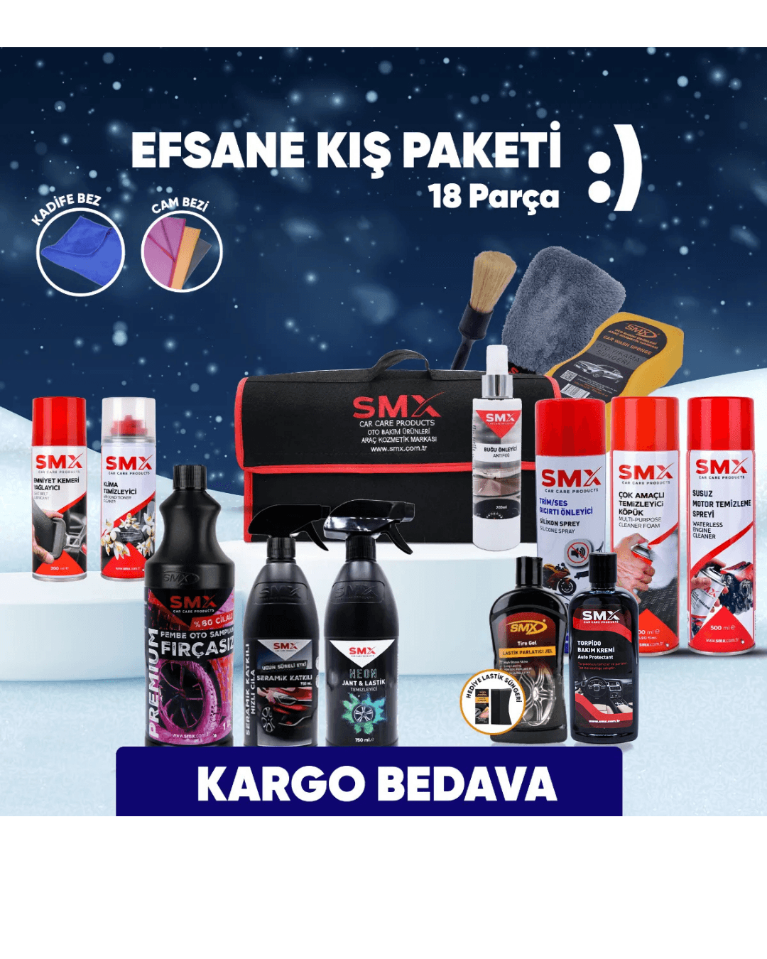 Efsane Kış Paketi + Bagaj Çantası Hediyeli