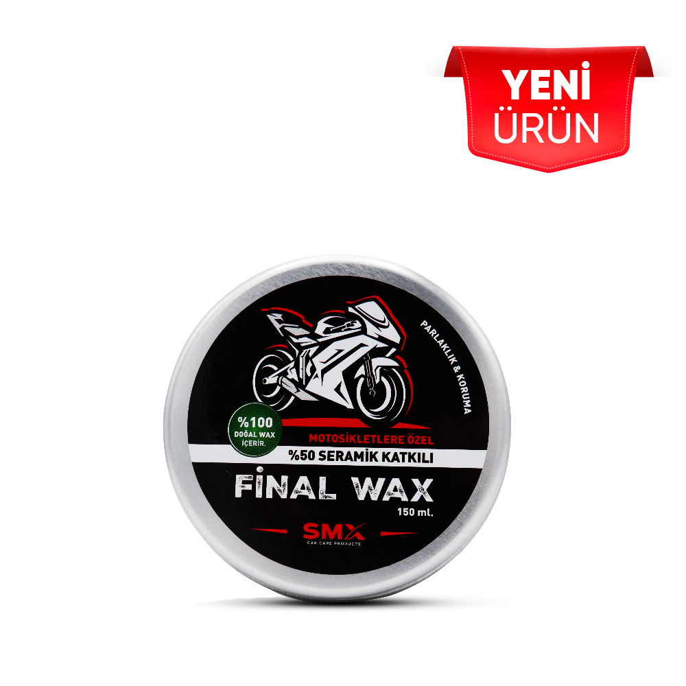 Motosikletlere Özel Final Wax 150 ml + Hediye Takoz Cila Süngeri