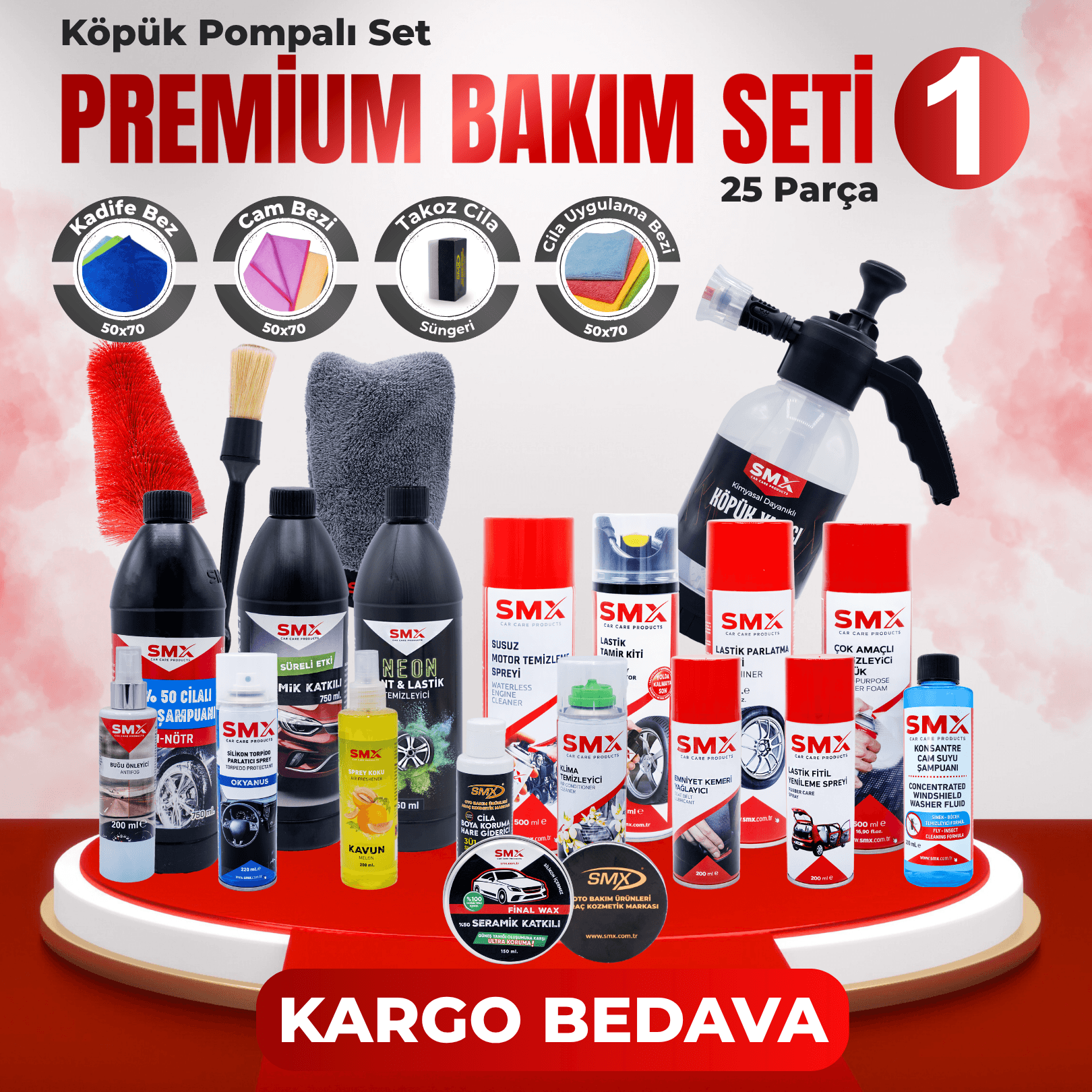 Premium Bakım Seti 1 (25 Parça Ürün)