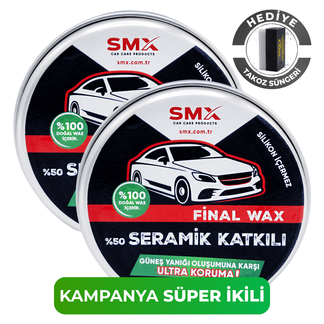 Final Wax 150 mL 2 Adet + Hediye Takoz Cila Süngeri