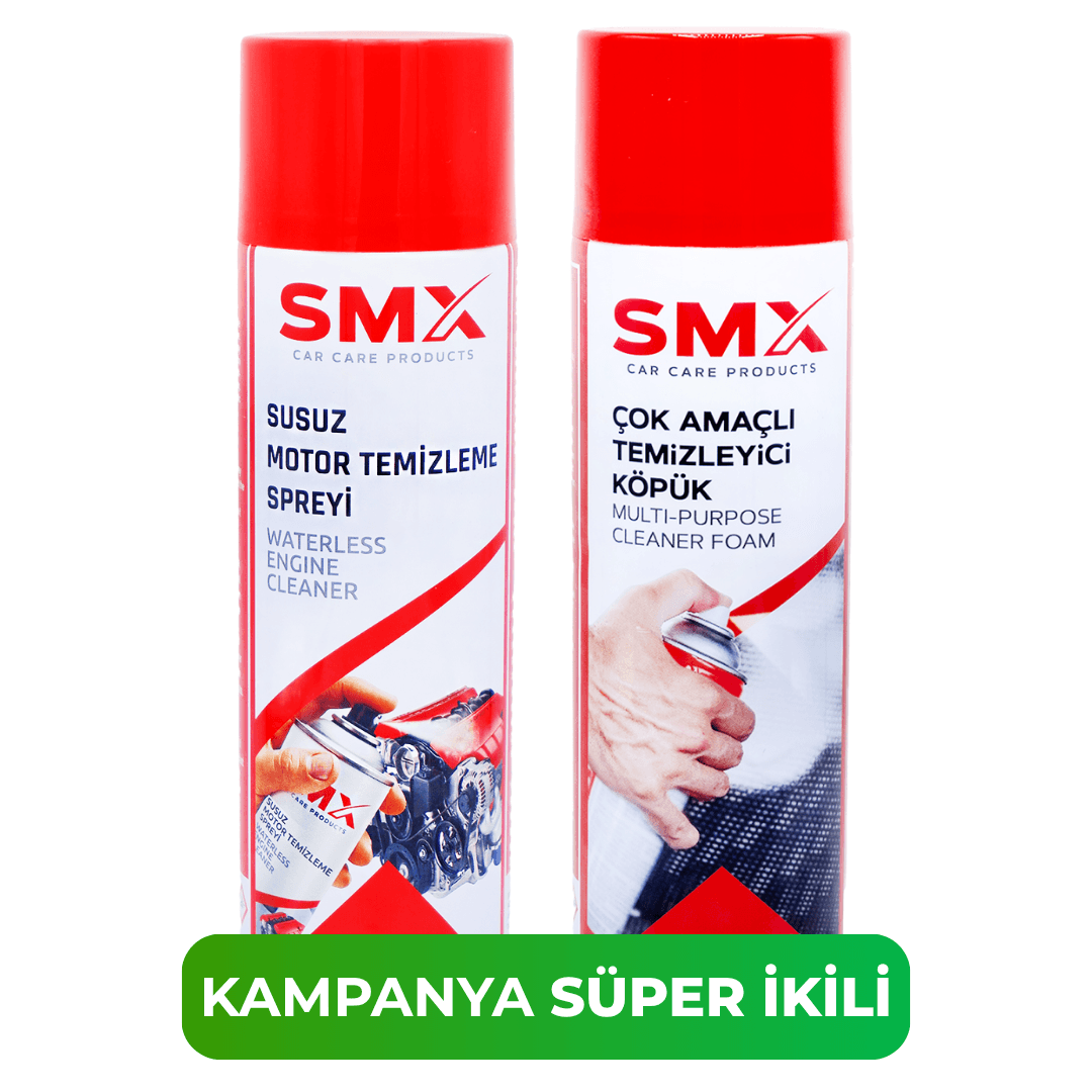 Susuz Motor Temizleme Spreyi 500 mL + Çok Amaçlı Temizleyici Köpük 500 Ml 