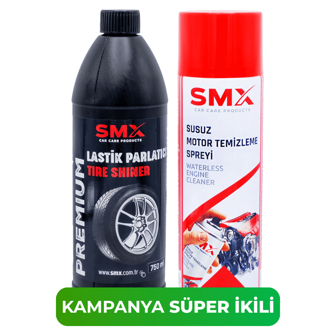 Susuz Motor Temizleme Spreyi 500 mL+ Lastik Parlatıcı 750 ml