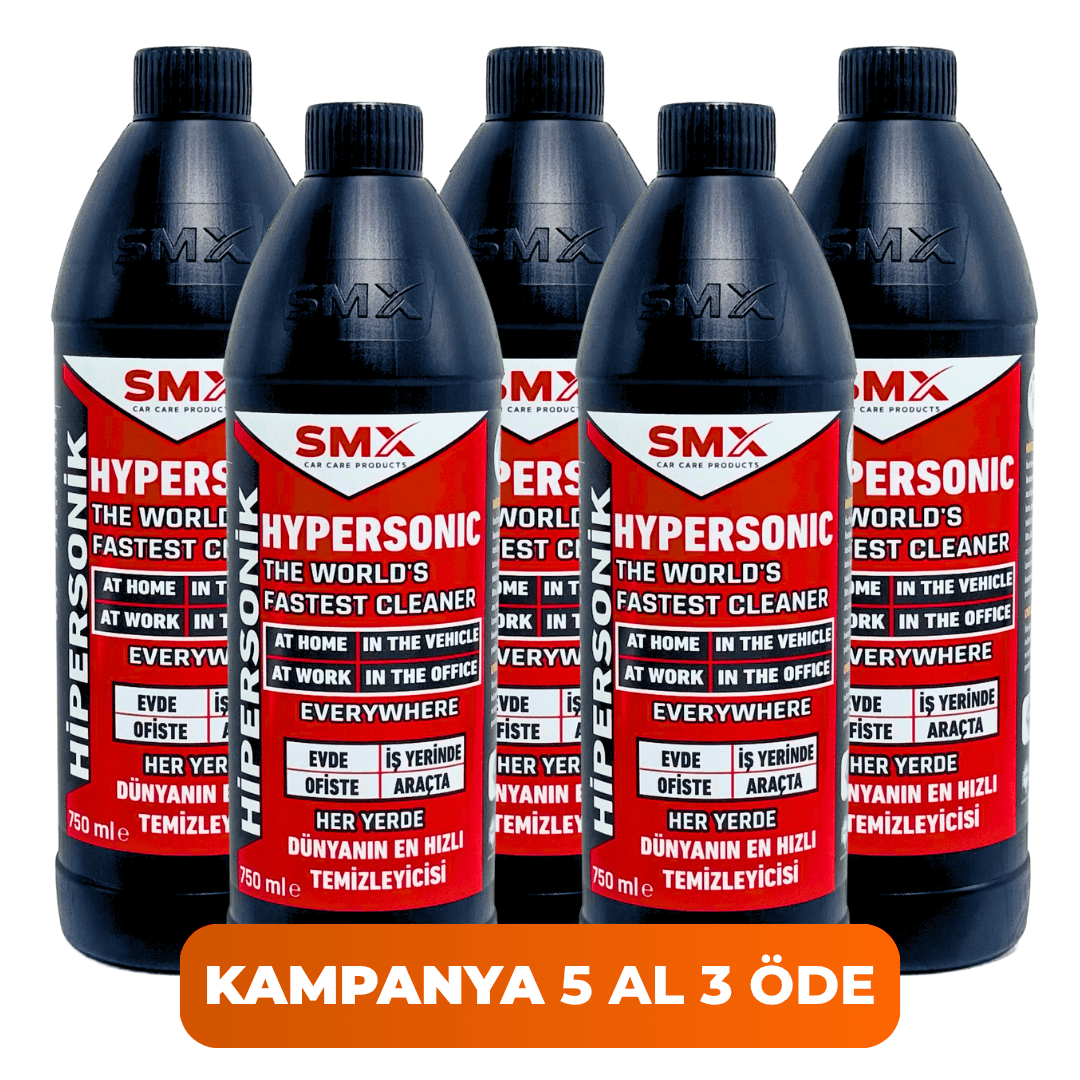 HİPERSONİK - Dünyanın En Hızlı Temizleyicisi 750ML 5 ADET