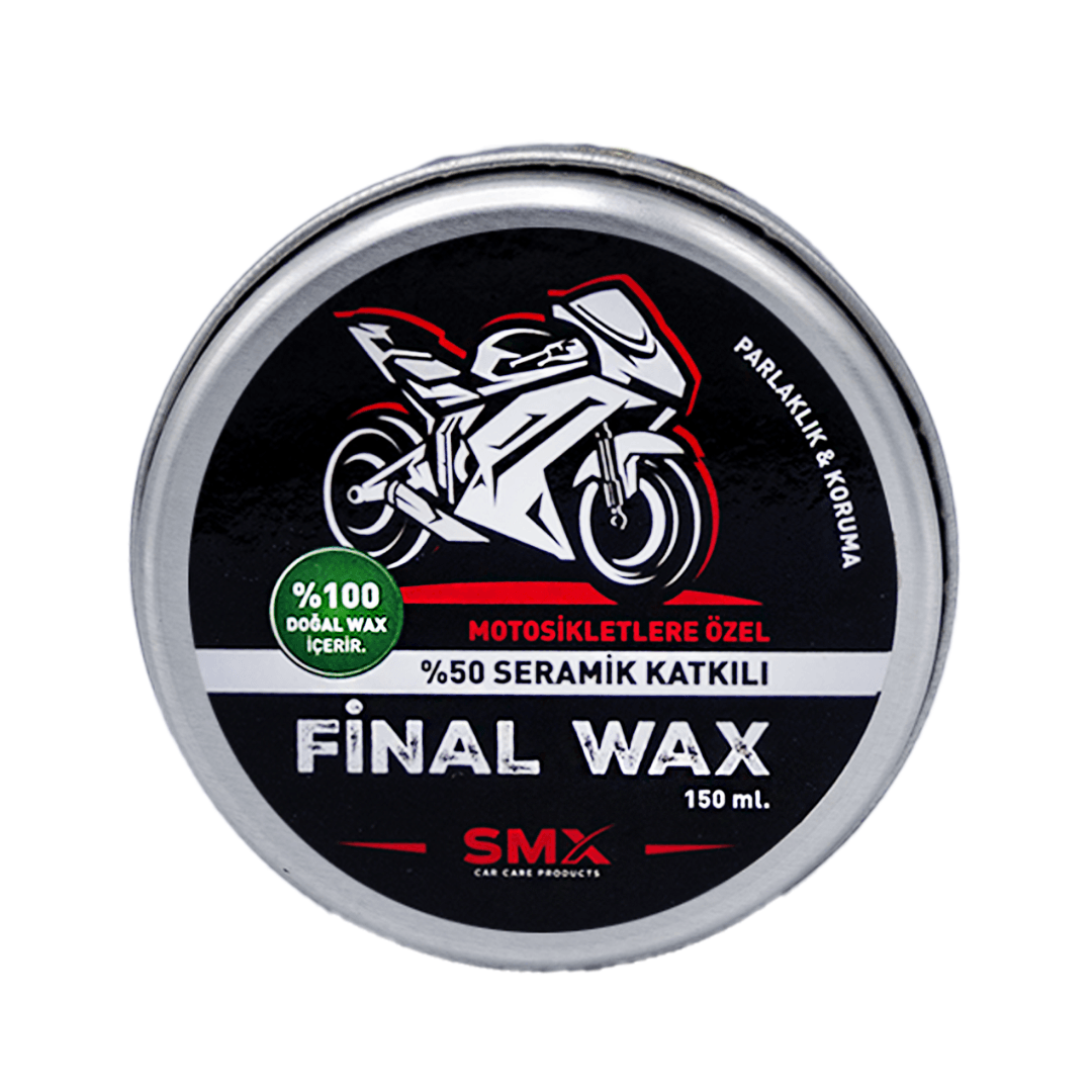 Motosikletlere Özel Final Wax 150 ml + Hediye Takoz Cila Süngeri