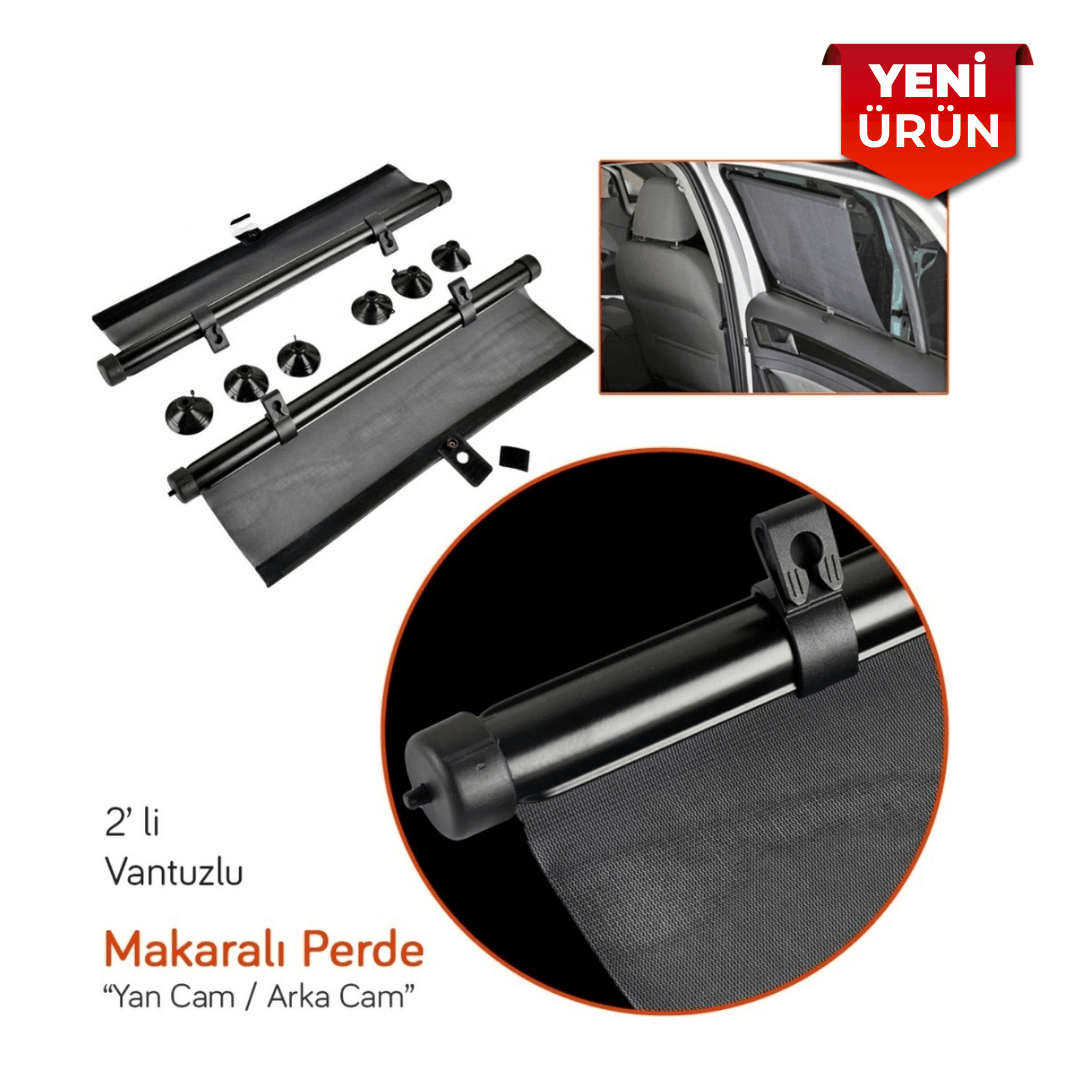 Güneşlik Otomatik Makaralı Perde – Yan ve Arka Cam Uyumlu (36×45 cm) BR4955702