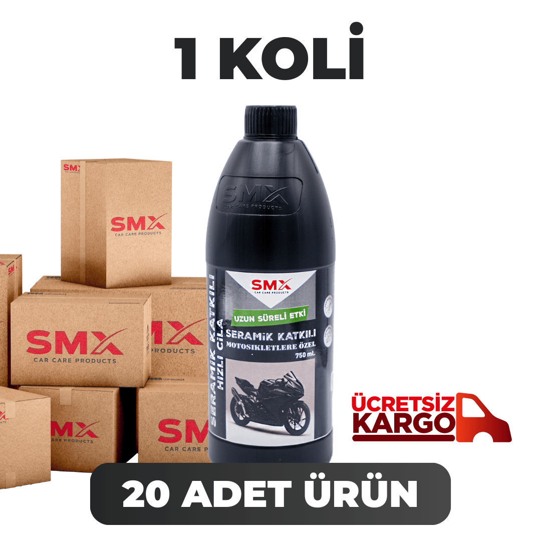 Motosiklet Seramik Katkılı Hızlı ve Pratik Cila 750ml 20 Adet (1 Koli)