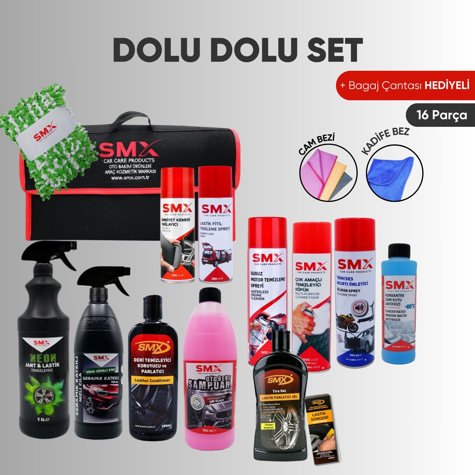 🚀 Premium 🚀 Dolu Dolu Set + Hediye Bagaj Çantası (Tükeniyor ⏰)