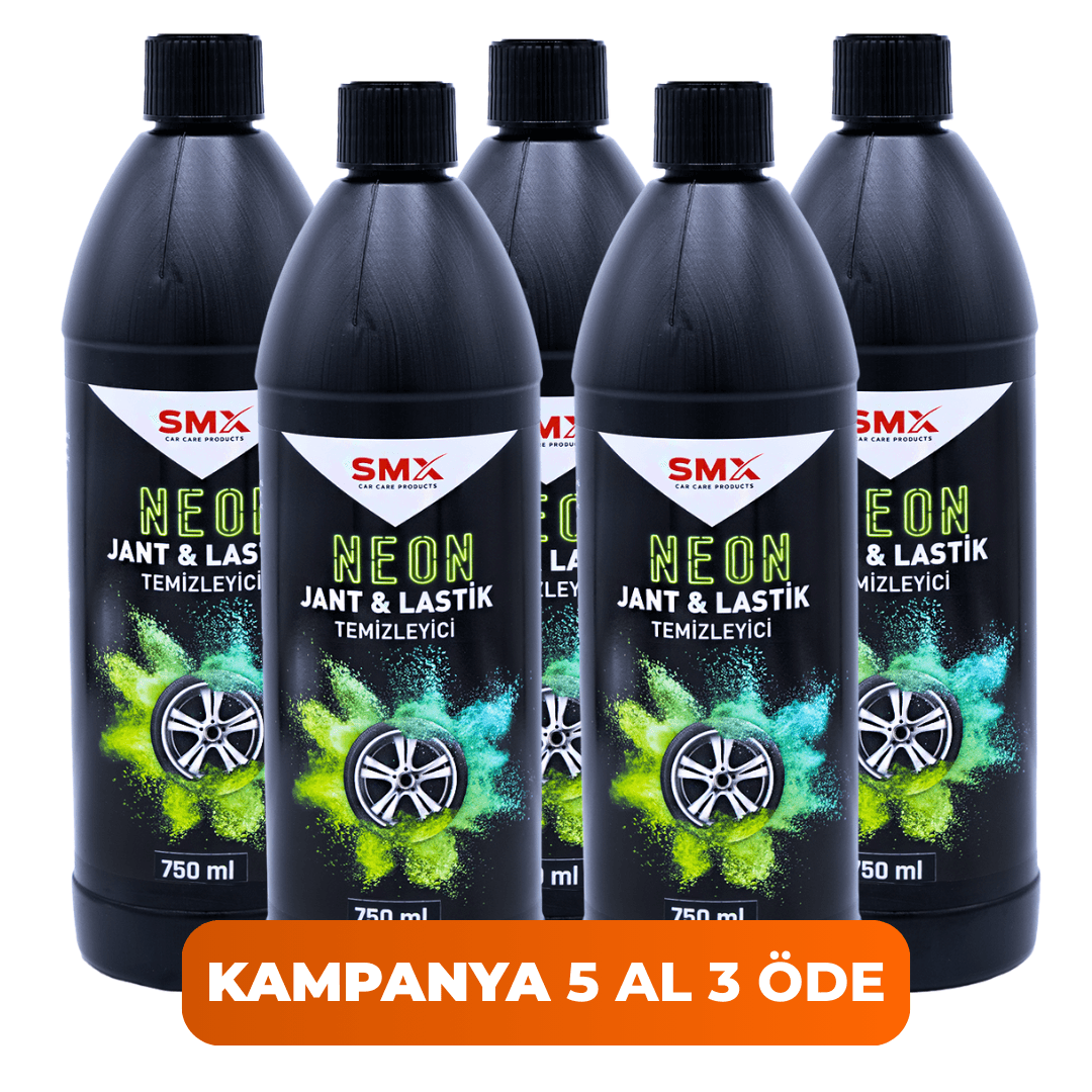 Neon Jant & Lastik Temizleyici 750 ml. 5 Adet 🎁 5 Adet Al, 3 Öde!
