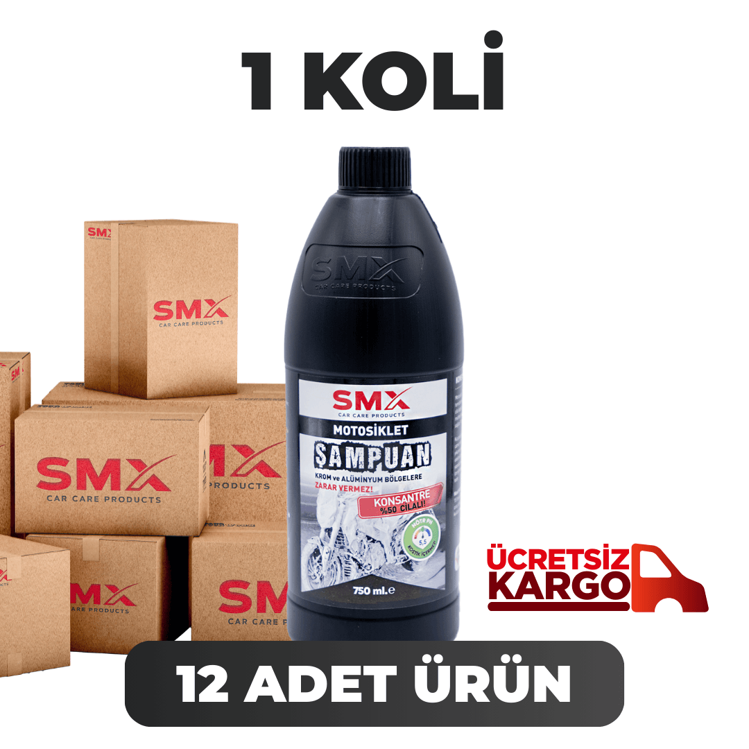 Motosiklet Şampuanı 750 ml 1 Koli 12 Adet