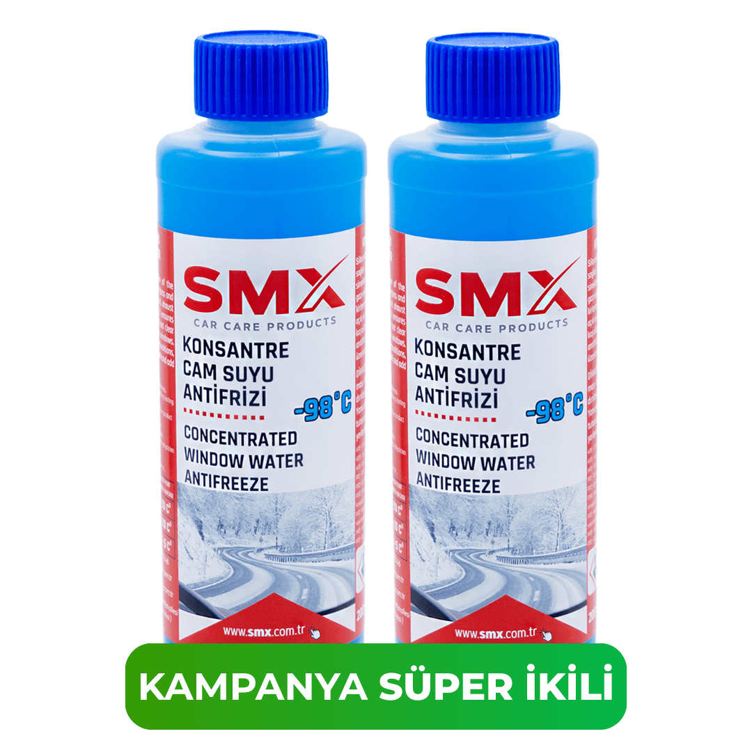 KONSANTRE CAM SUYU ANTİFRİZİ 200 ML 2 ADET  (-98 DERECEYE KADAR)