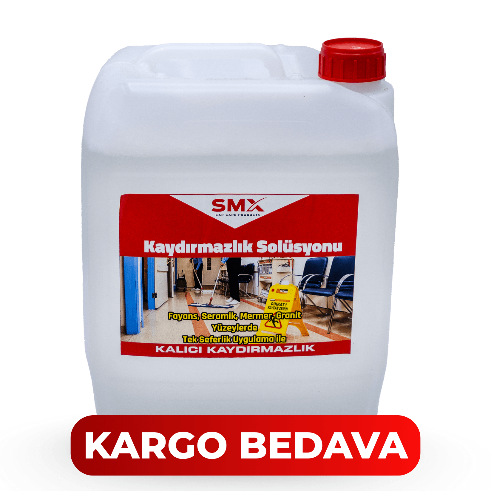 Kaydırmazlık Solüsyonu (Fayans, Seramik, Mermer ve Granit Yüzeyler İçin) 5LT