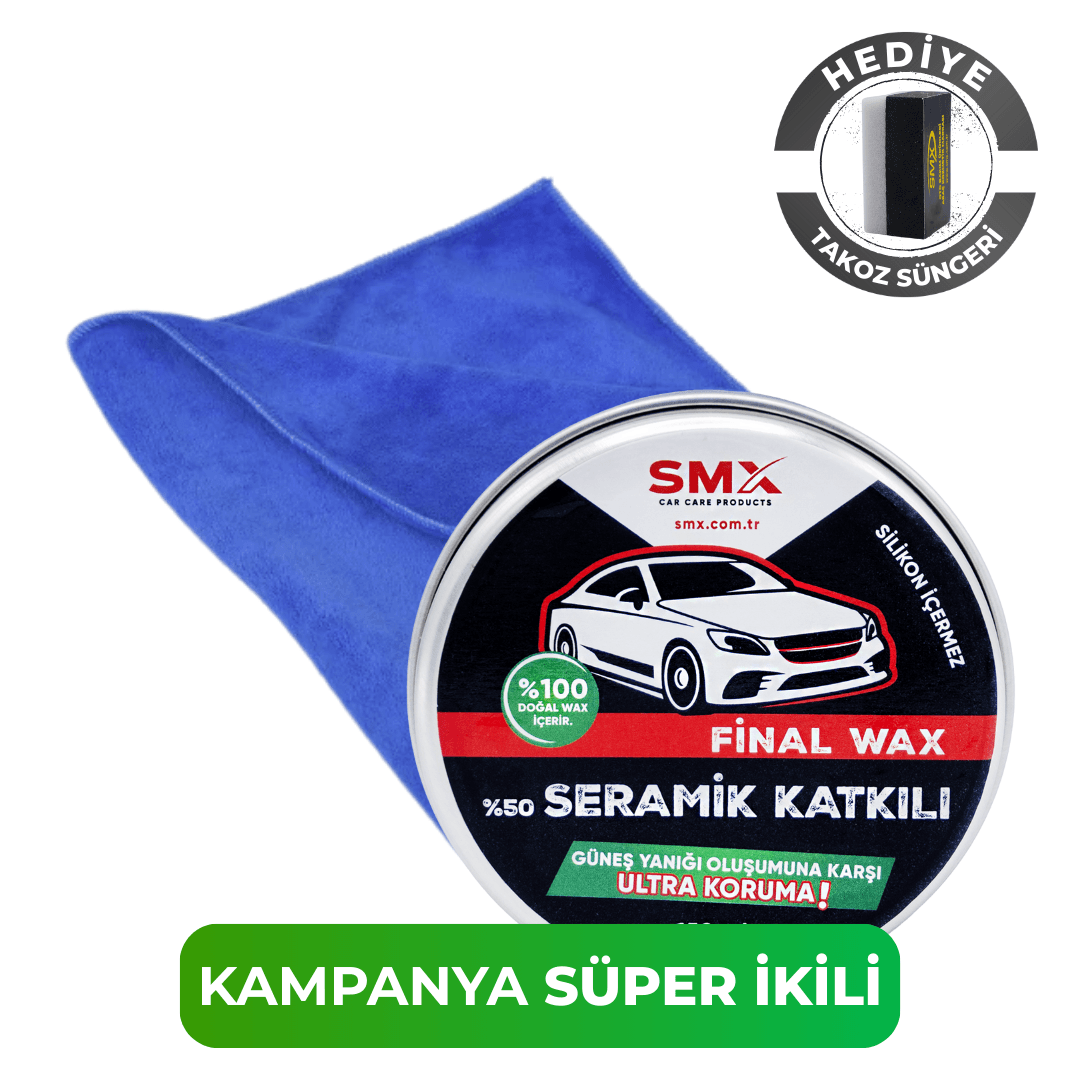 Final Wax 150 Ml+ Kadife Bez 50x70 + Hediye Takoz Cila Süngeri