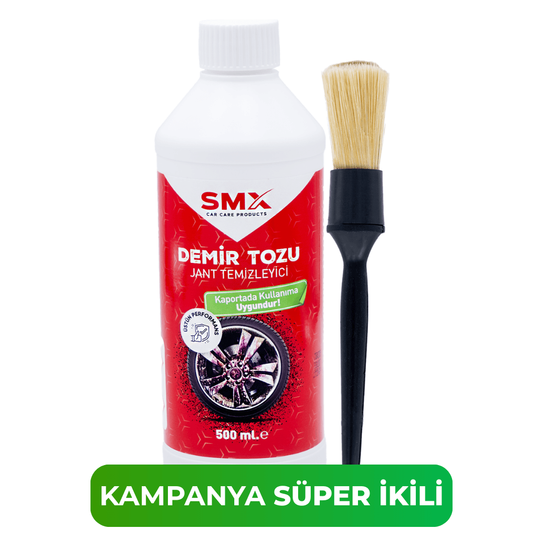 Demir Tozu & Jant Temizleyici 500 Ml+ Detay Temizlik Fırçası 
