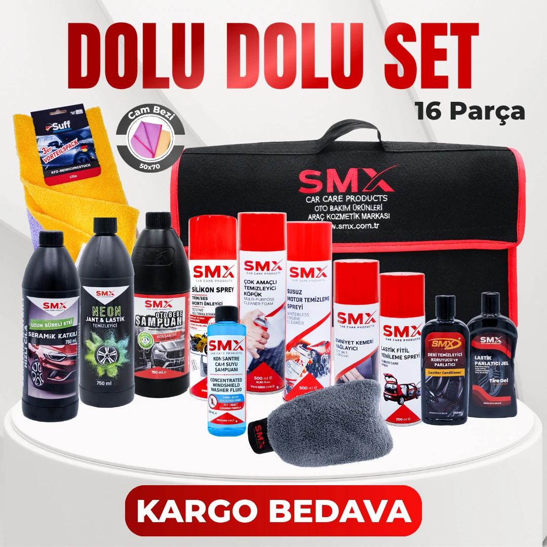 Dolu Dolu Set + Hediye Bagaj Çantası 🎁(16 Parça🔥)