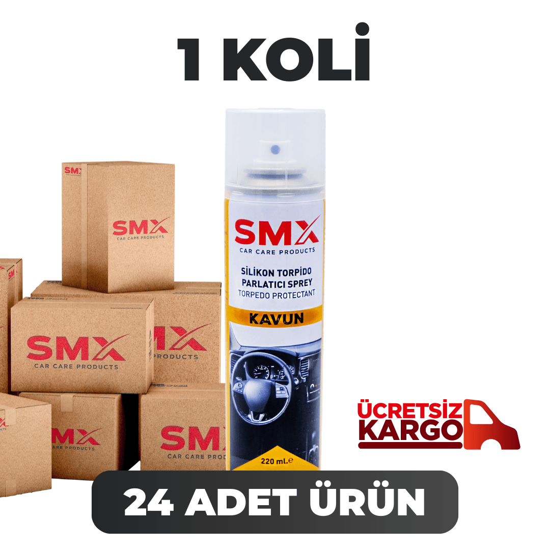 Silikon Torpido Parlatıcı Sprey 220 mL. (Kavun) 24 Adet 1 Koli