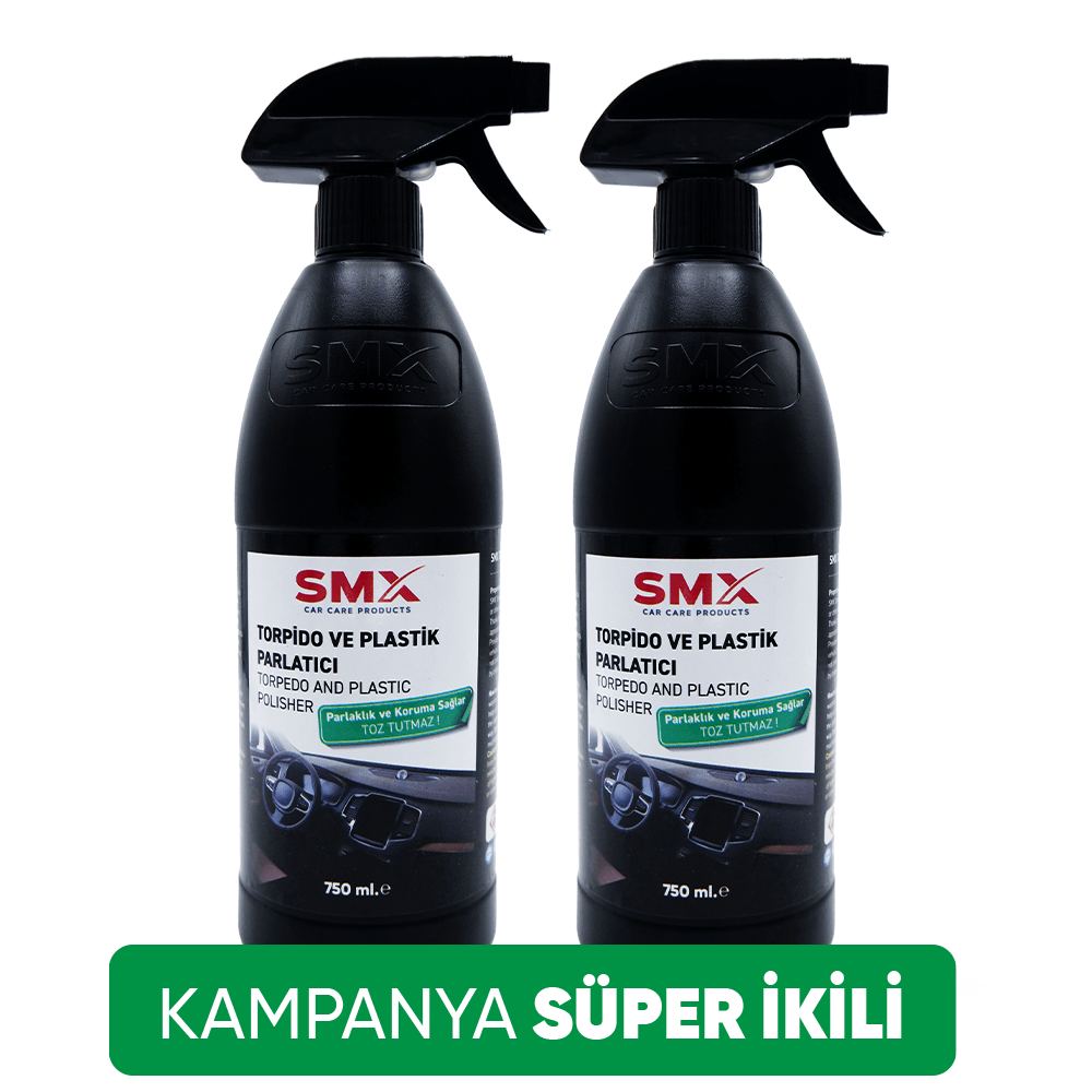 Torpido ve Plastik Parlatıcı 750 ml. 2 Adet