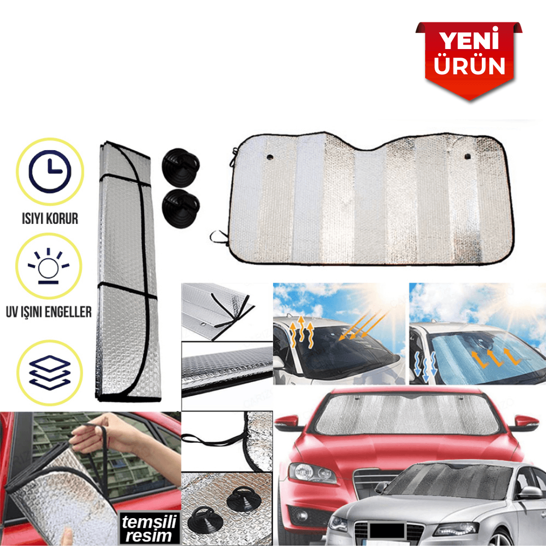Güneşlik Universal Nikel Balonlu Ön Cam Uyumlu