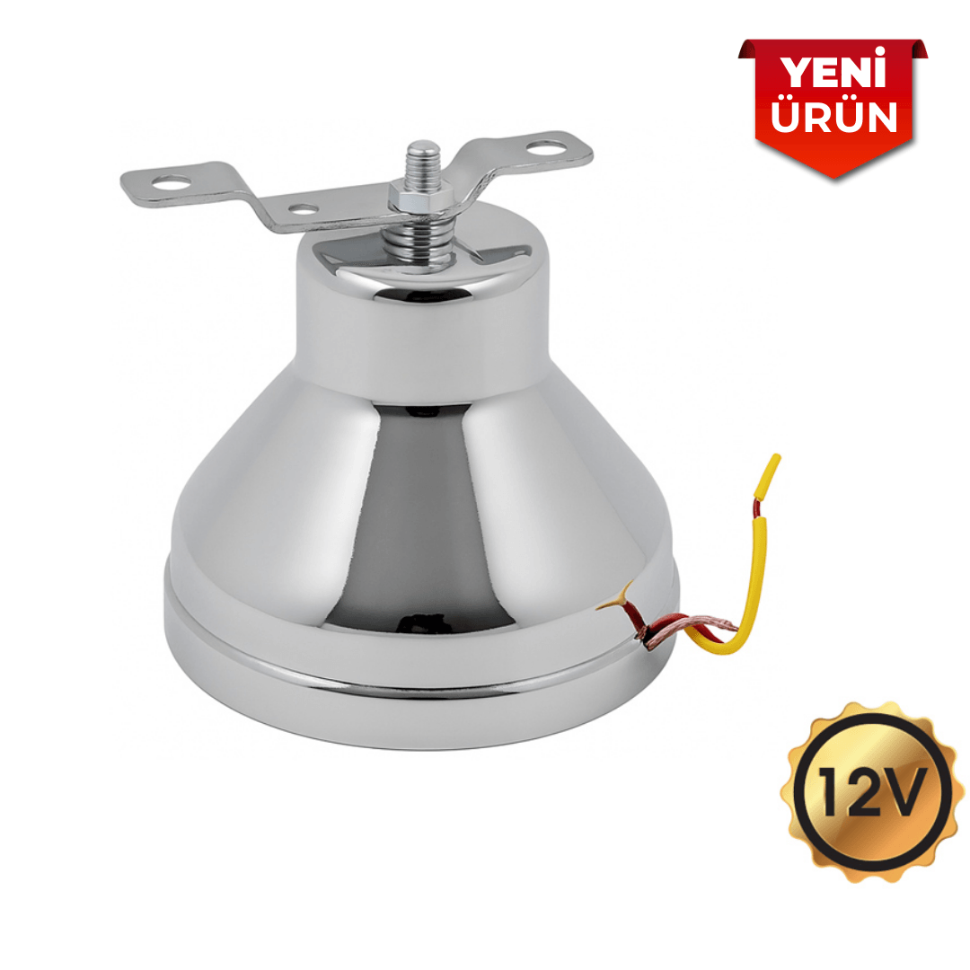 Korna Çan 12V Metal Çın-Çın, Krom Gövdeli BR2751542