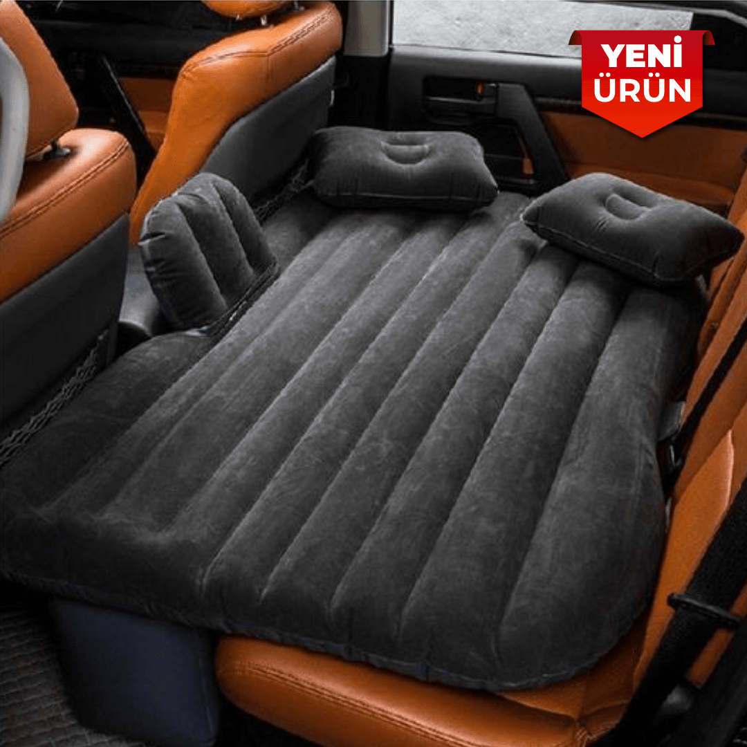 Araç İçi Şişme Yatak - Arka Koltuk İçin Pompalı Araba Yatağı 044288