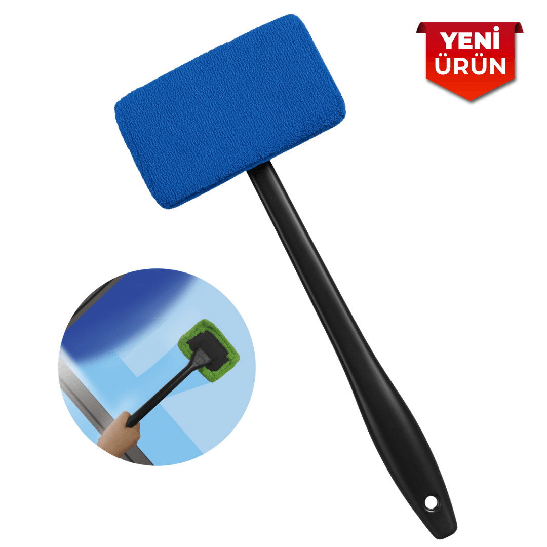 Araç Cam Temizleyici Aparat – Mikrofiber Pedli 2136