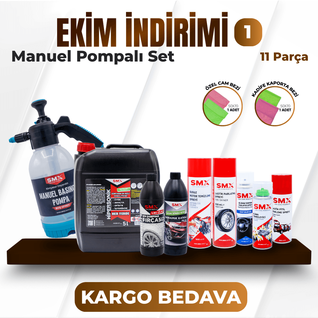 Ekim İndirimi 1 Basınçlı Pompa Hediye 🍂 (11 Parça 🔥)